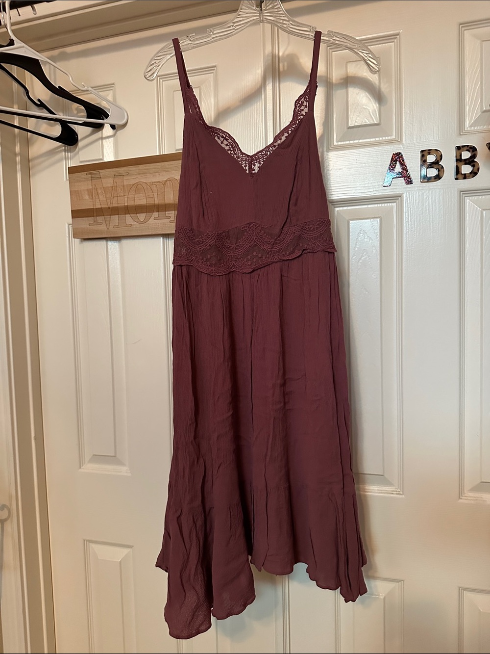 torrid Mauve Lace-Trim Sleeveless Midi Dress